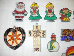 15 Acrylic & Metal Frame Baked ‘Stain Glass’ Suncatchers-See Seller Description