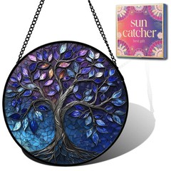 “Tree of Life Stained Glass Sun Catcher – Unique Gifts for Women, Moms &