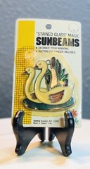 Vintage Sunbeams “Stained Glass” Magic ~ Swans , NOS