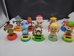 Solar Powered Dancers – Random Lot of 10 – Holidays, Cartoons, Animals, Etc.