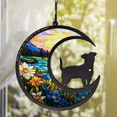Dog Memorial Suncatcher Ornament – Sympathy Gift for Pet Loss & Remembrance