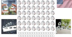 Clear Faceted Crystal Ball Prism Set – 30mm Hanging Sun Catchers for Elegance