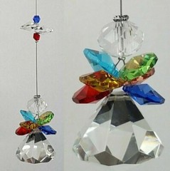 Memorial Crystal Angel Suncatcher sympathy gift. wholesale bulk lot suncatchers