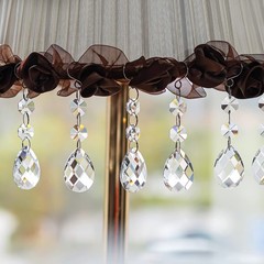 20pcs 38mm Clear Grid Chandelier Crystal Pendants,Crystals Beads for Chandeli…