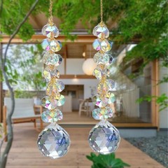 suncatchers for Windows Hanging Prism, 40mm auraro Crystal Suncatcher with Cr…