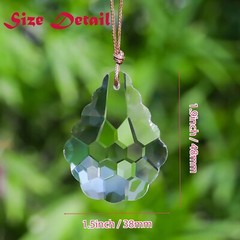 2pcs Crystal Calabash Suncatcher Prisms, Rainbow Maker Wedding & Christmas Decor