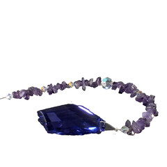 Suncatcher Lead Crystal Swarovski (EA7185) Rainbow Purple Colour Diamond Gift