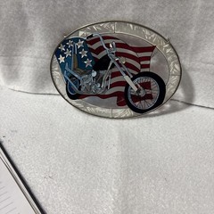Patriotic Motorcycle Suncatcher(C13)