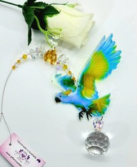 Kookaburra, Cockatoo, Lorikeet ,Galah, Bird Suncatchers, Crystal Suncatcher Gift