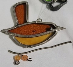 Vintage Stained Glass Suncatchers Lot of 4 Grapes Ladybug Bird Turtle