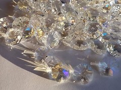 50 14mm Ab 2hole Agrade octagon crystal suncatcher pendant beads-jewellery
