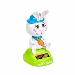 New CUTE Boy Bunny Rabbit solar dancer Spring Summer HAPPY EASTER Bobble Head