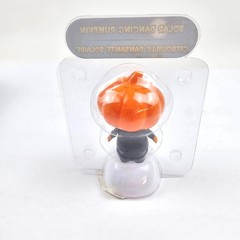 Solar Dancing Orange Pumpkin Halloween Sun Light Powered Bobble Head Toy NEW