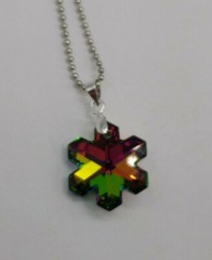 Swarovski Crystal Vitrail Medium 20mm Snowflake 6704 Suncatcher Ornament Pendant