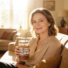 Personalized Mother’s Day Gifts for Mom, Stepmom, Wife – 16oz Can Glass, Unique