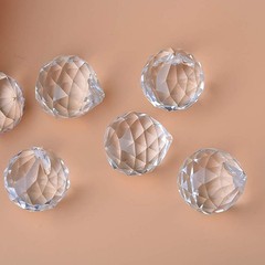 Hanobo 20mm Clear Feng Shui Crystal Ball Prisms Pendant 10cm,