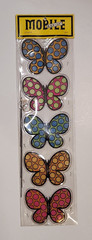 Vintage Otagiri Butterfly Mobile Blacklight UV Japan Wall Decor NOS Single Unit