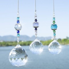 Versatile Crystal Prism Balls for Celebrations and Home Decor, 3 Count