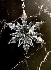 Crystal Snowflake Sun Catcher Christmas Tree Decor Czech Bohemia Crystal Gift