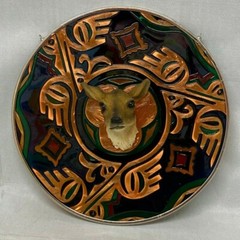 Amia Handpainted Glass Deer Suncatcher, 6-1/2-Inch 7025
