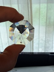 Swarovski 28mm Octagon Crystal Prism Suncatcher Strass Austria