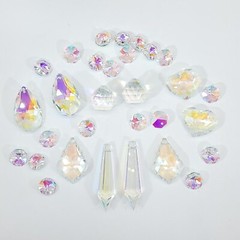 30pc ABclear Crystal Suncatcher Kit, prism craft crystals for making suncatchers