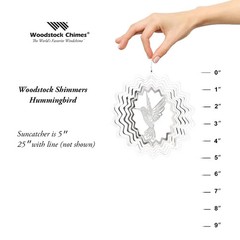 Woodstock Chimes Hummingbird Woodstock Shimmers 20″ in length with Wire CCI