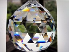 New Set Of 2 Prisms Crystal Suncatcher Ball Chandelier Clear Faceted 20mm