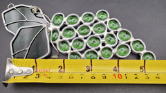 Vintage Y2K Stained Glass Grape Cluster Suncatcher Green Art Glass Window Decor