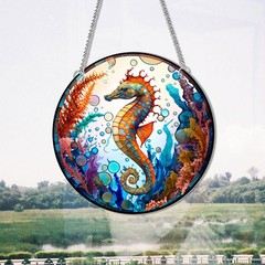 Acrylic Color Window Decoration, Mermaid Suncatcher/Sea Turtle/Dolphin/Seahor…