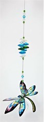 Dragonfly crystal suncatcher gift, handmade window hanging suncatchers Australia