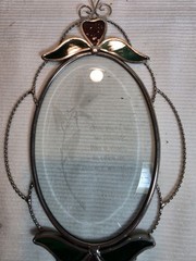20.00GLASS SUN CATCHER “One Love that is Shared by Two” – 8 3/4″H x 6 1/2″W –