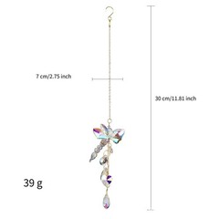 Dragonfly Crystal Sun Catcher for Window Hanging Rainbow Prism Beads Suncatcher