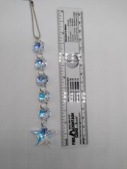 Handmade w/ Swarovski Crystal Clear AB Star & Octagon Suncatcher/ Ornament
