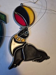Vintage Sun Catcher Lot of 8 Glass Acrylic Metal Lead assorted animals