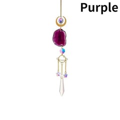 Sun and Moon Crystal Suncatcher Prism Rainbow Window Garden Decor Hanging