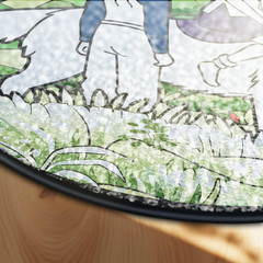 Princess Mononoke Window Hanging Stained Glass Suncatcher, Studio Ghibli Anime