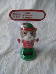 NEW Solar Powered Dancing Merry Christmas Santa Claws Cat Kitty Bobble Head Toy