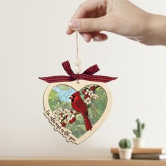 Memorial Cardinal Suncatcher Ornament – Sympathy Gifts for Loss of Loved One, Tr