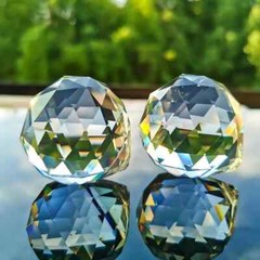 4pc 40mm Suncatcher Crystal ball, Hanging Pendant Rainbow Maker Prism,Home Décor
