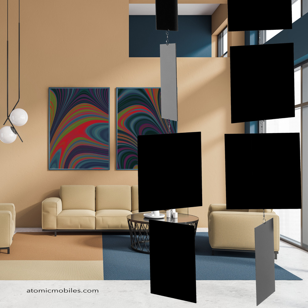 MODcast Art Mobiles + Dividers Black | Sultry. Elegant. Minimalist. Modern.