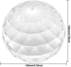 Crystal Ball Prism Suncatcher for Home Décor, Feng Shui – 120mm Sphere