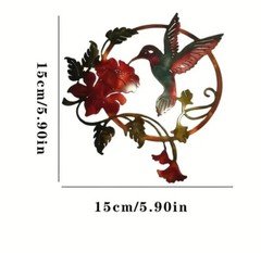Indoor Outdoor Two Sided Hanging Acrylic Hummingbird Pendant