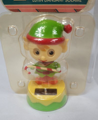 Solar Powered Dancing Christmas House Figures Reindeer Elf Snowman