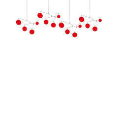 Stunning Red Atomic Mobile – DIY Colorful Home Decor – Modernism MCM Retro Style