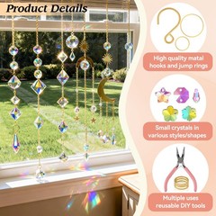 500 Pcs DIY Suncatchers Kits Adults Crystal Sun Catchers Rainbow Maker Art Home