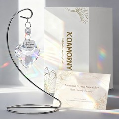 Glass sun catcher heart-shaped crystal light catcher is a great gift