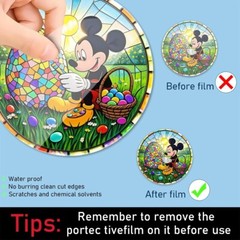 Suncatcher Disney Easter Mickey Mouse Mosaic Egg Window Art Hanging In/Outdoor