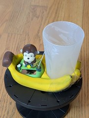 Solar Powered Dancing Bobble Head Toy Cute Nodding Monkey – Cup Tumbler Holder