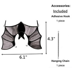 Gothic Bat Stained Glass Suncatcher for Halloween Home Decor & Gifts